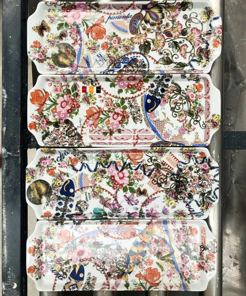 Unique porcelain sculpture combining traditional Portuguese ceramic techniques with experimental design